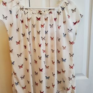 LC Lauren Conrad pleated blouse